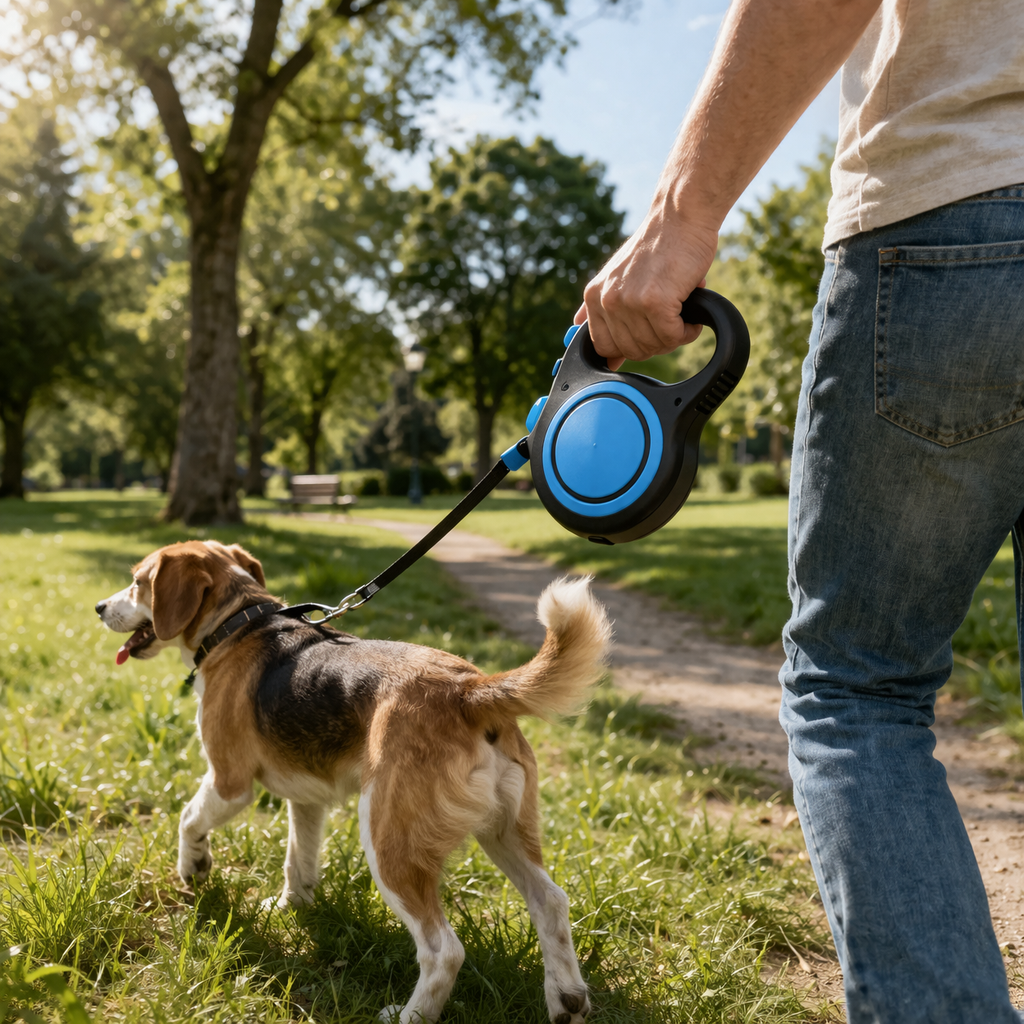 Retractable Dog Walking Lead – Heavy Duty Extendable Leash 5m / 8m