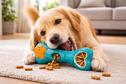 Tough Dog Chew Toy with Treat Dispenser – Enrichment Toy for Dogs